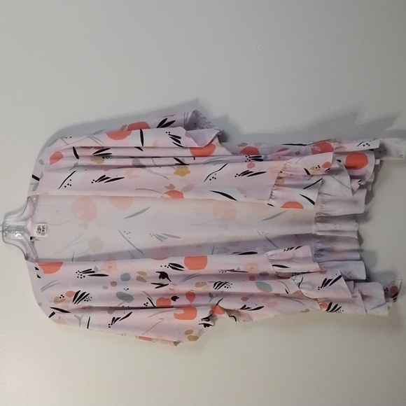 The zip zag stripe Jackets & Blazers - The Zig Zag Stripe Abstract Patterned Drape Front Ruffle Kimono One Size